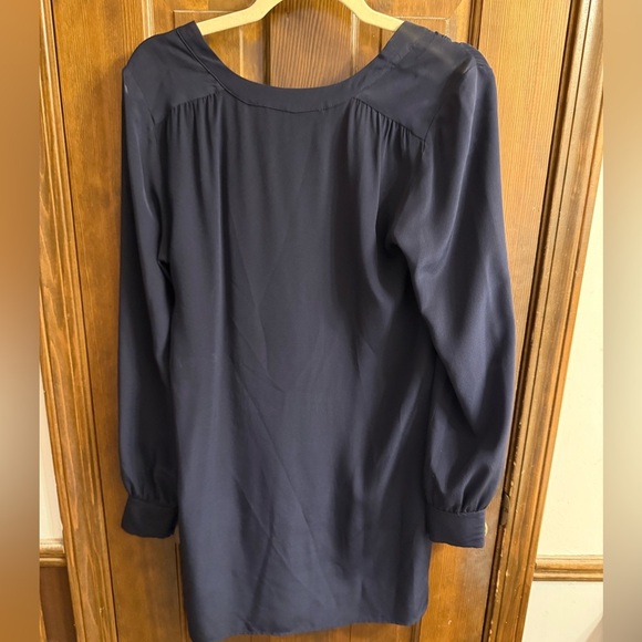 Rory Beca silk shift dress size XS Navy Blue EUC - Picture 3 of 4
